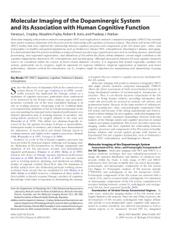 Molecular Imaging of the Dopaminergic System and its Association