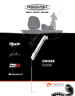 Power-Pole Shallow Water Anchor Owners Guide