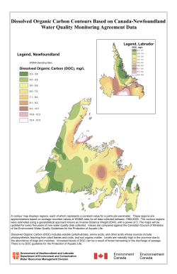 Dissolved Organic Carbon - Government of Newfoundland and