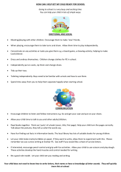 how can i help get my child ready for school