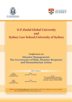 Invitation (3-4 October 2013)_Joint Conference on Disaster
