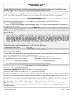California Notice to Employee - English (e2655)