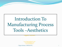 Manufacturing Process Aesthetics