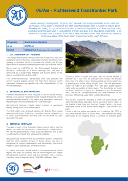 Ai/Ais - richtersveld Transfrontier Park