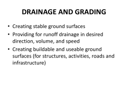 Creating buildable and useable ground surfaces