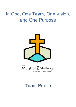 In God, One Team, One Vision, and One