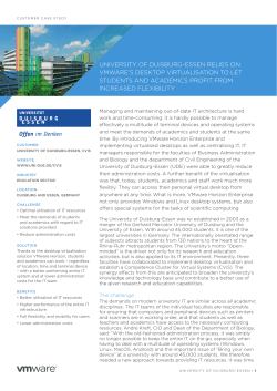 university of duisburg-essen relies on vmware`s desktop