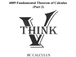 Fundamental Theorem of Calculus (Part 2)