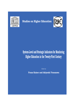 System-level and strategic indicators for monitoring higher