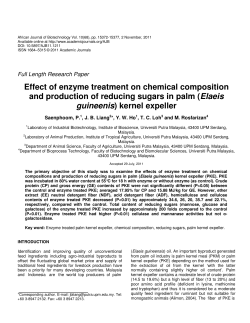 Effect of enzyme treatment on chemical composition and production