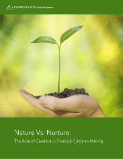Nature Vs. Nurture: