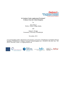 Is Graduate Under-employment Persistent?