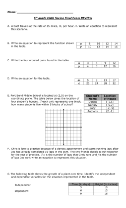 OL Spring Final Exam REVIEW 2017