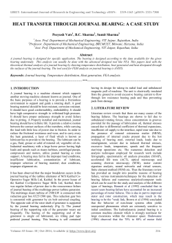 heat transfer through journal bearing: a case study