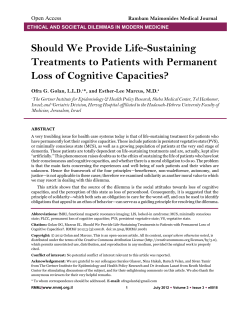 Should We Provide Life-Sustaining Treatments to Patients with