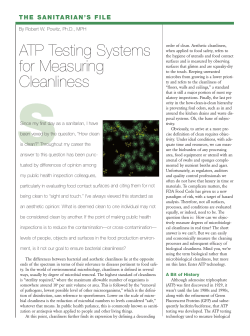 ATP Testing Systems for Measuring Cleanliness