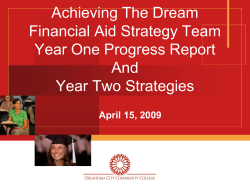 Financial Aid Strategy