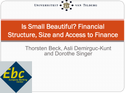Is Small Beautiful? Financial Structure, Size and