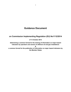 EU guidance document on Commission Implementing