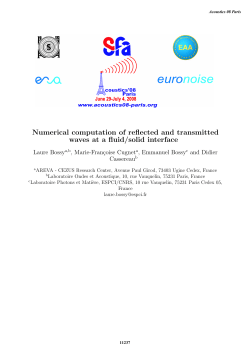 Numerical computation of reflected and transmitted