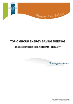topic group energy saving meeting