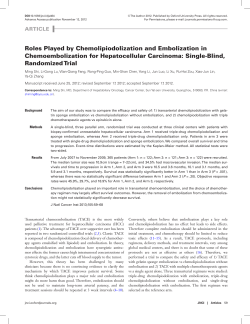roles Played by chemolipiodolization and