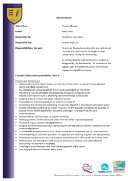 Job description - Essex Schools Jobs