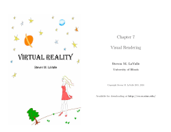 Chapter 7 Visual Rendering - Virtual Reality