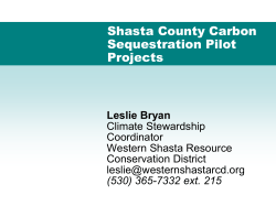 Carbon Sequestration.. - Resource Conservation District of Tehama