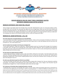 (4/30/15) broncos defensive line coach bill kollar