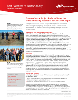 Erosion Control Project Reduces Water Use While Improving