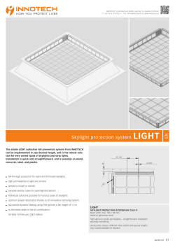 Skylight protection system LIGHT EN