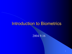 M1 Biometrics Standards Incubators