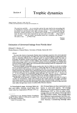 DEEVEY, EDWARD S., JR. Estimation of downward leakage from