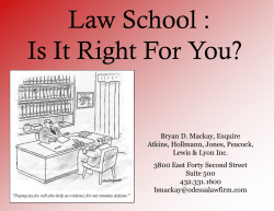 Law School Seminar: Power Point