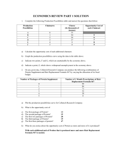 Economics Review - Mr. Chumley FHCI