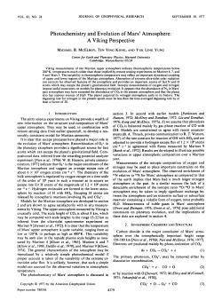 Photochemistry and evolution of Mars` atmosphere: A Viking