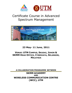 Certificate Course in Advanced Spectrum Management