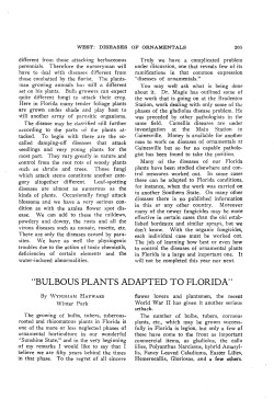 bulbous plants adapted to florida - Florida State Horticultural Society