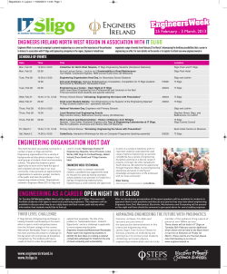 ENGINEERING AS A CAREER OPEN NIGHT IN IT SLIGO