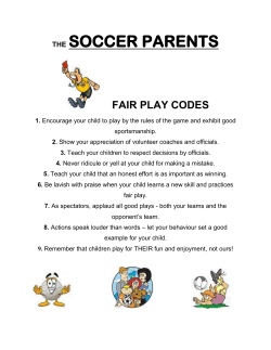 fair play codes - North Bay Youth Soccer Club