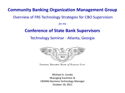 FRB 10.18.11.CSBS.CBOProcesses Technology