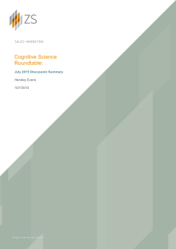 Cognitive Science Roundtable