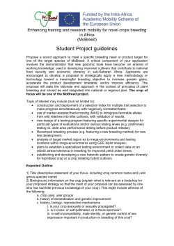 Student Proposal Guidelines