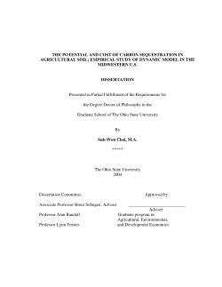 the potential and cost of carbon sequestration in