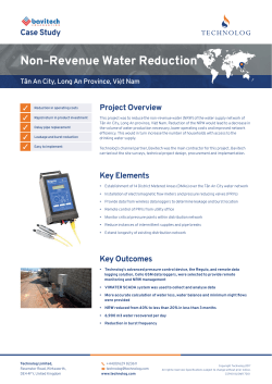 Non&ndash;Revenue Water Reduction