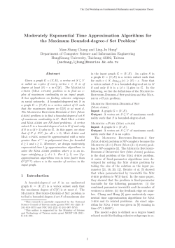 Moderately Exponential Time Approximation Algorithms for the