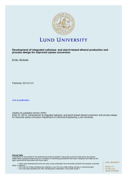 Development of integrated cellulose- and starch