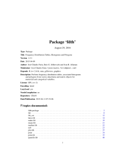 Package `fdth`