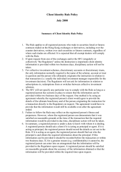 Client Identity Rule Policy